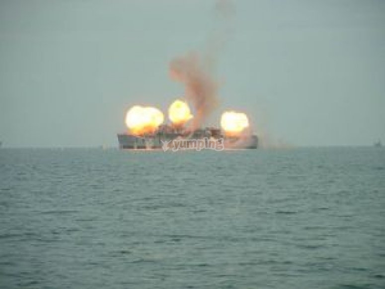 The scuttling of the HMS Scylla The scuttling of the HMS Scylla
